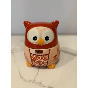 Temp-tations‎ Old World Orange 5 Piece Ceramic Owl Nesting Measuring Cups